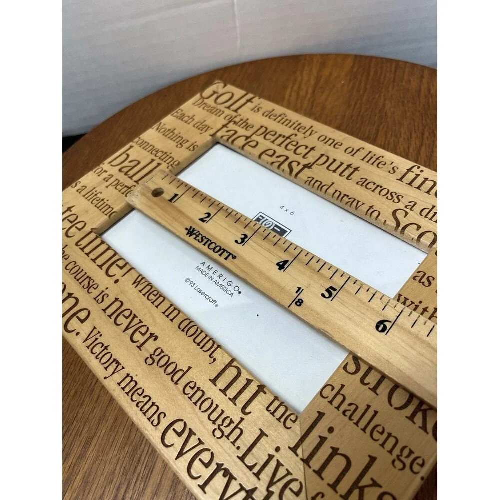 Vintage Lasercraft Golf Picture Frame 4 x 6